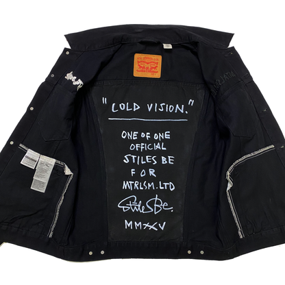 1 of 1 MATERIALISM LIMITED X STILES BE 'Cold Vision' Custom LEVIS® Trucker Jacket