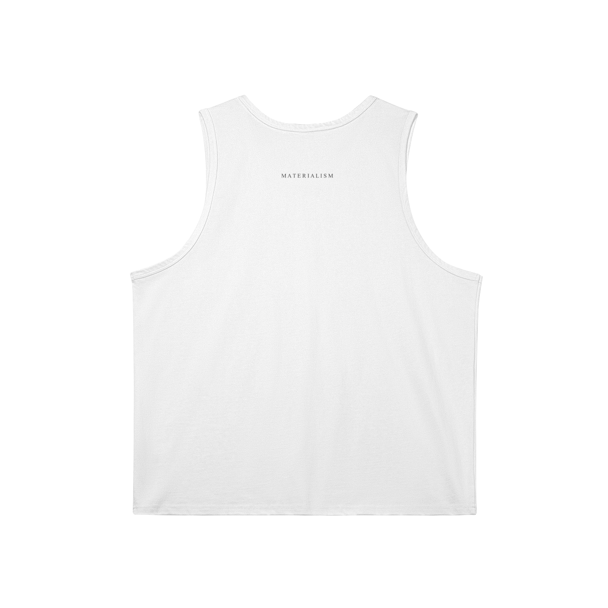 MATERIALISM Longline Tank [wht]