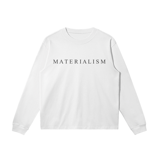 MATERIALISM 'Logo' L/S T Shirt [wht]