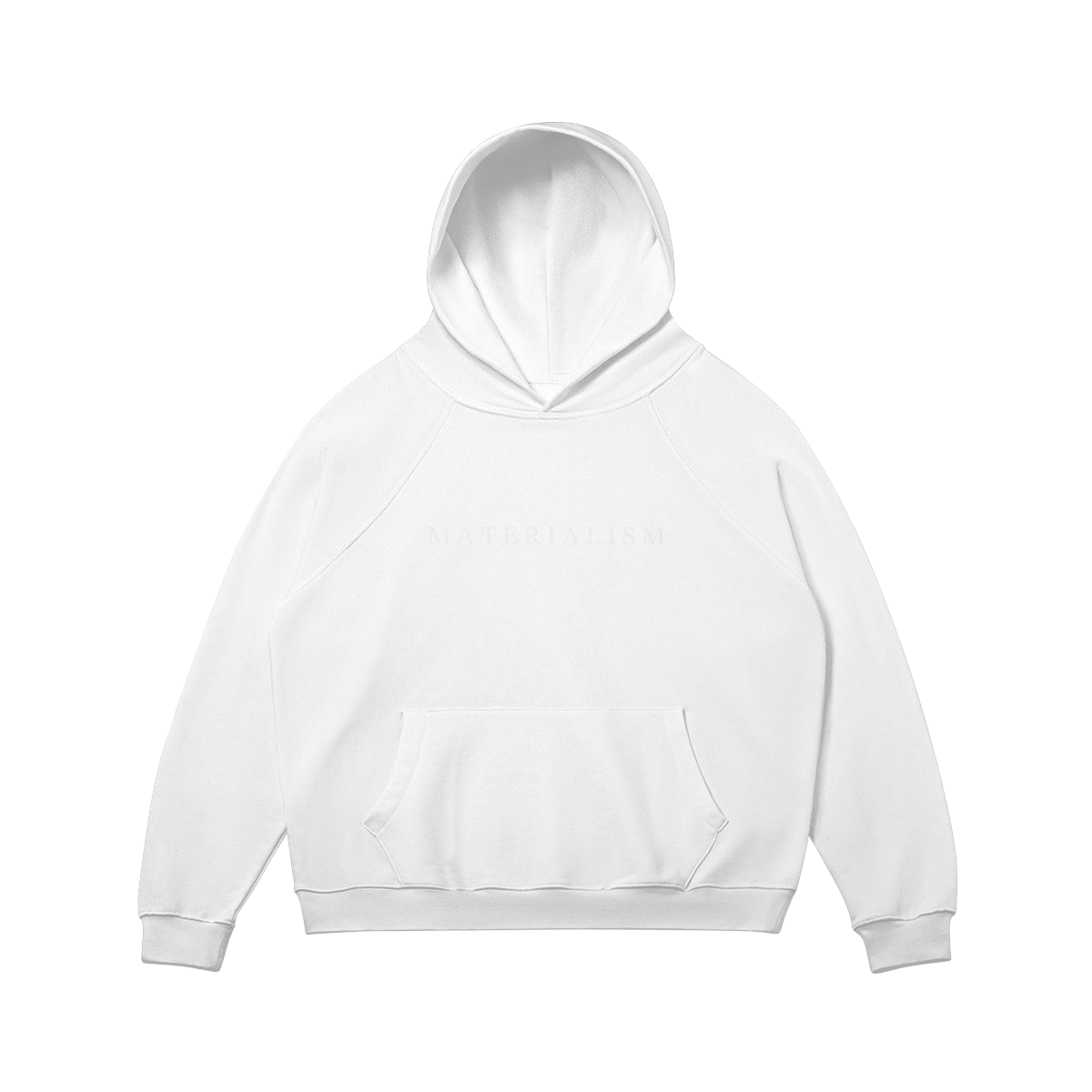 MATERIALISM 'Logo' Hooded Sweatshirt [wht]