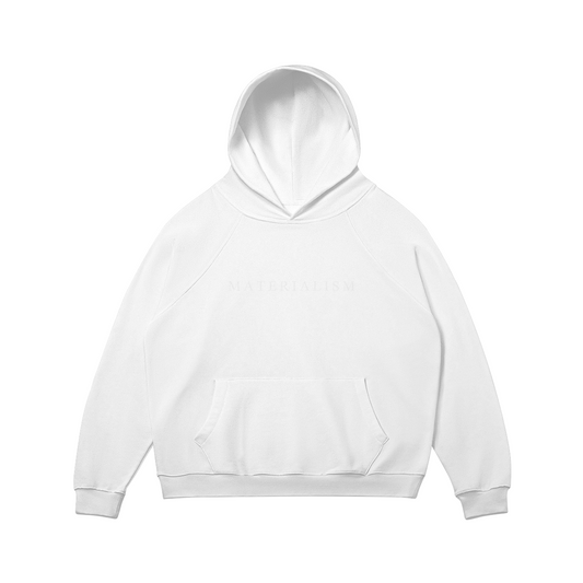 MATERIALISM 'Logo' Hooded Sweatshirt [wht]